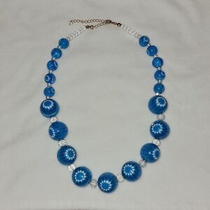 Stunning Graduated Bead Handmade Handcrafted Necklace 22-25 Inches NWOT